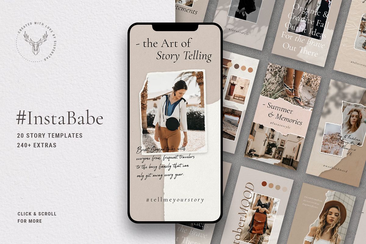 #InstaBabe - Creative & Modern Instagram Story Templates example image 1