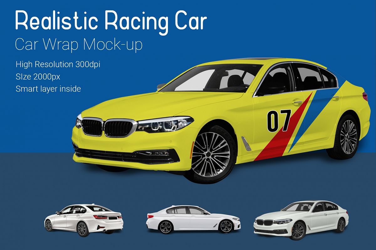 Racing Car Mock-Up example image 1