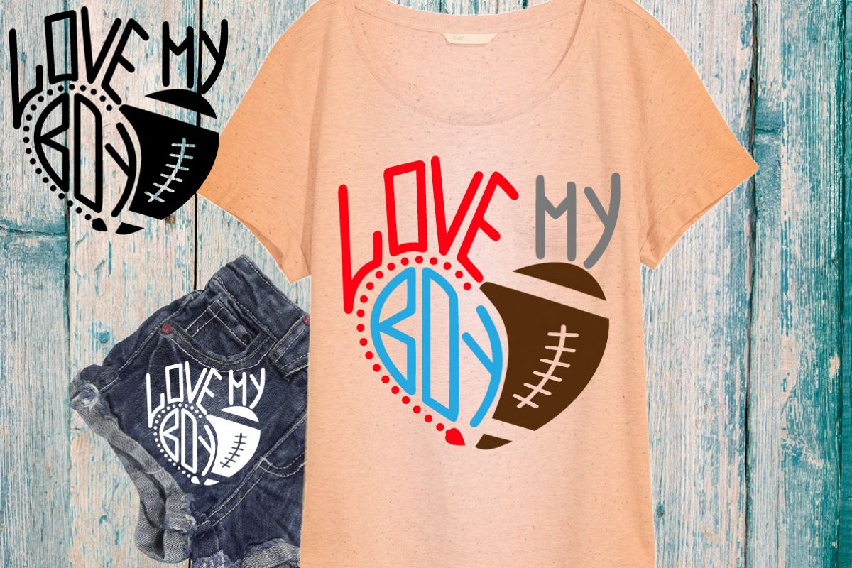 Love my boy Love My Football Boy mom sister dad -743s example image 1