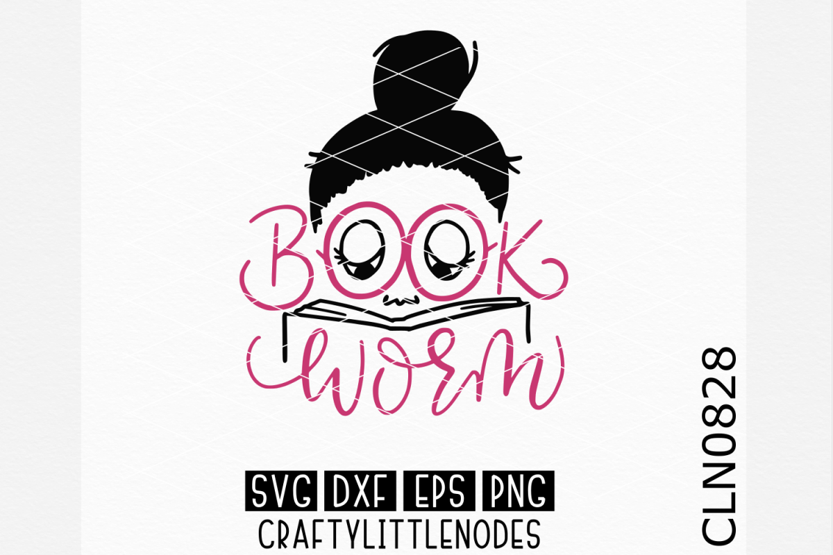 Hand Lettered- Book Worm example image 1