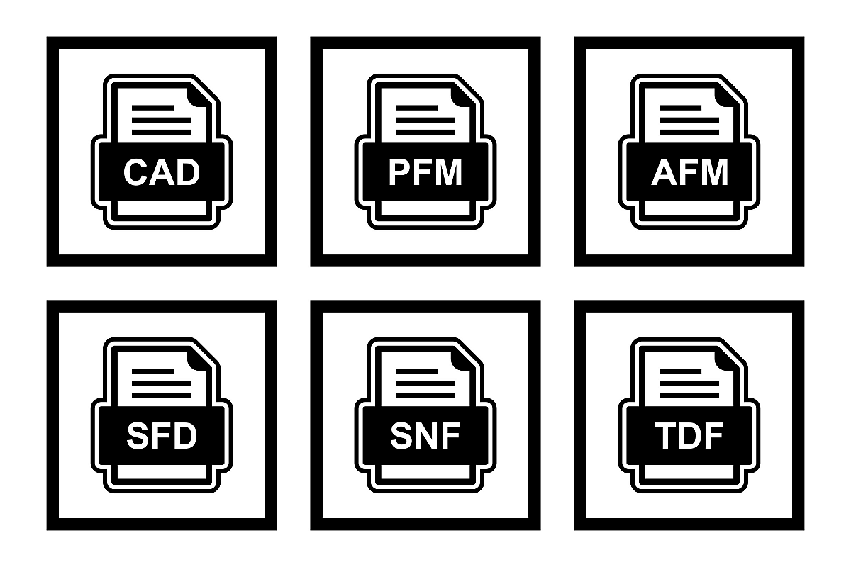 Set Of File Formats Icons example image 1