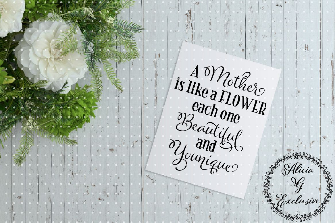 Mother is a Flower example image 1