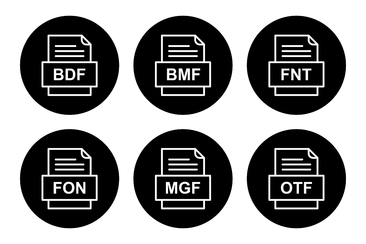 Set Of File Formats Icons example image 1