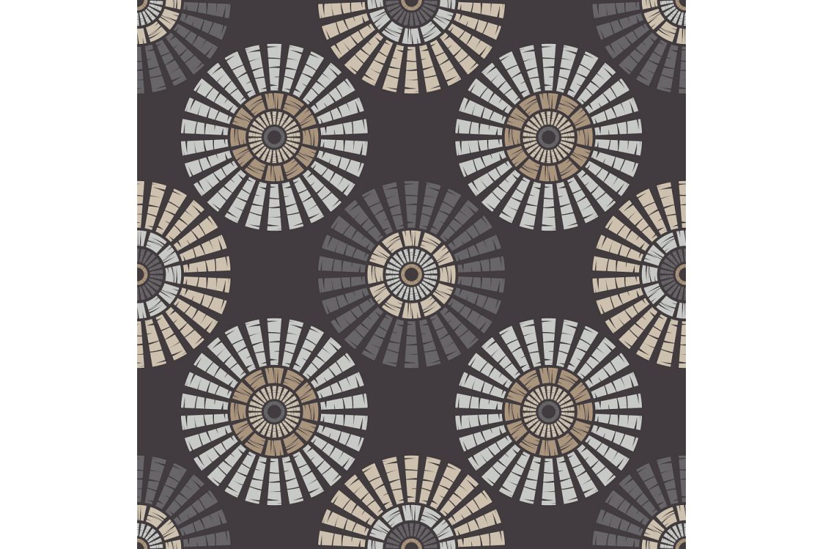 Polka dot ornament. Set of 10 seamless patterns. example image 1
