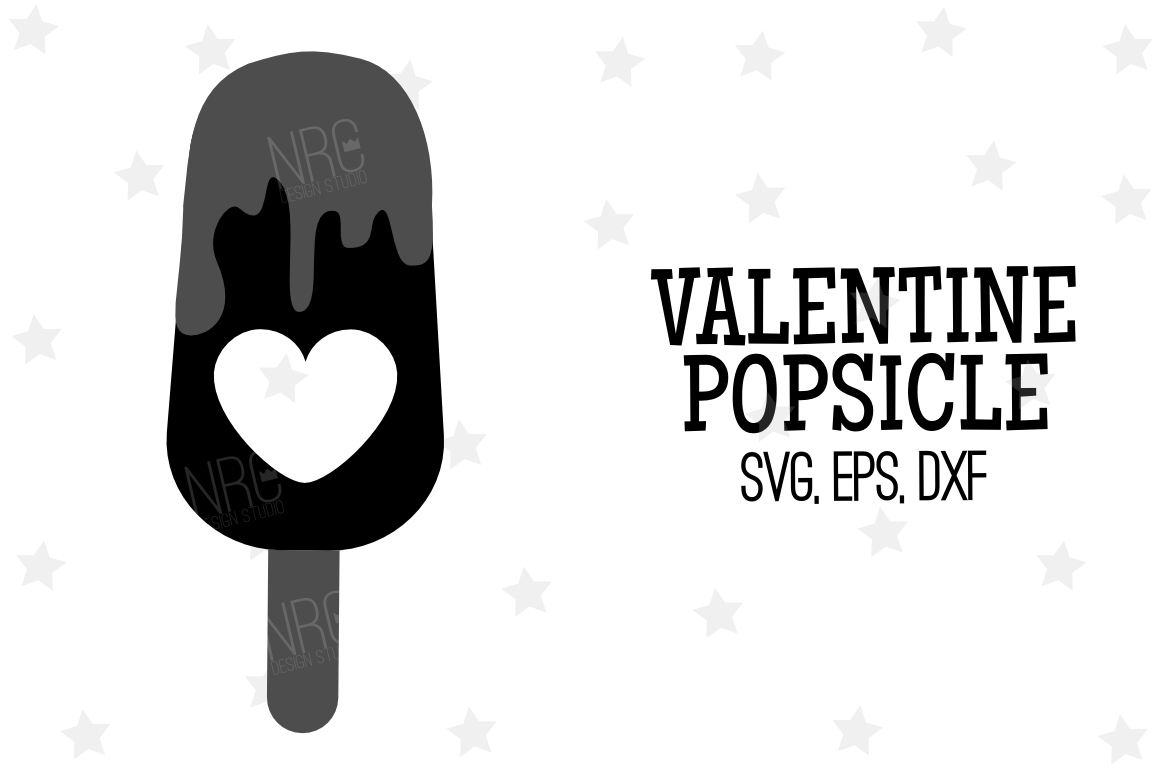 Valentine Popsicle SVG File example image 1