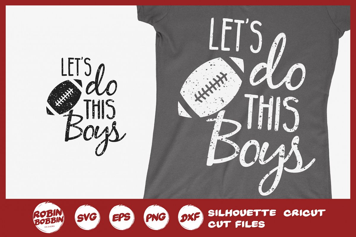 Let's Do This Boys SVG - Football Mom SVG example image 1