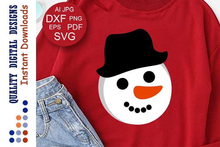 Christmas decor Snowman svg Holiday shirts example image 1