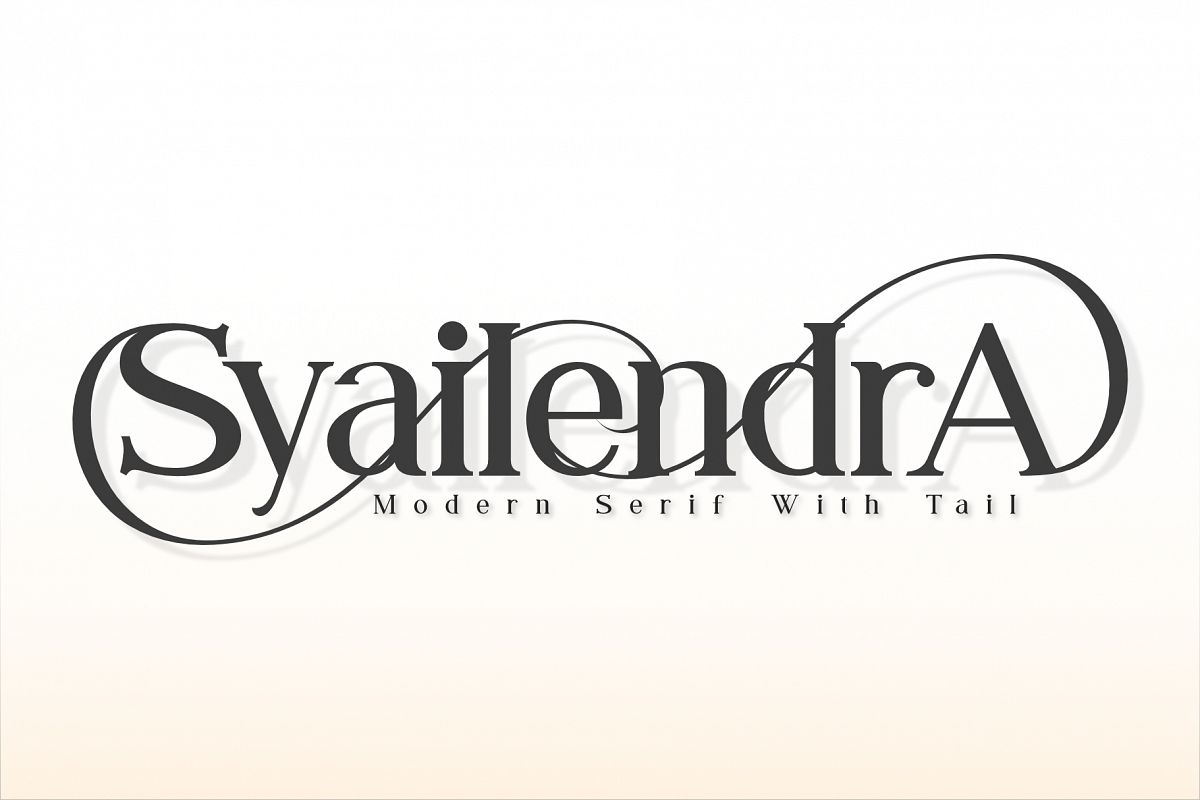 Syailendra - Modern Serif With Tail example image 1