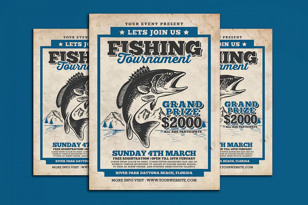 Fishing Tournament Flyer example image 1