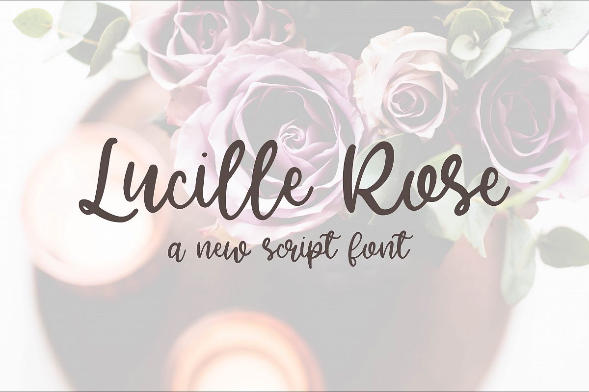 Lucille Rose - A Script Font example image 1