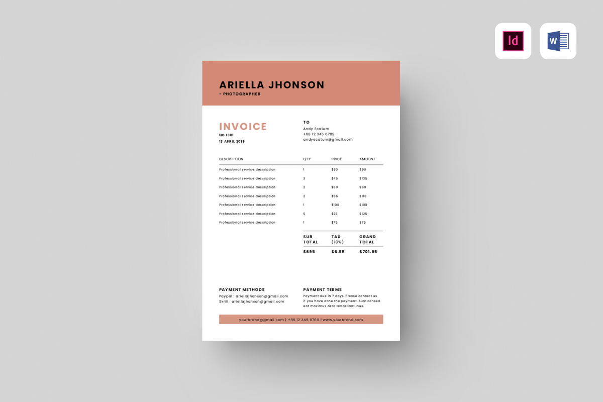 Invoice example image 1