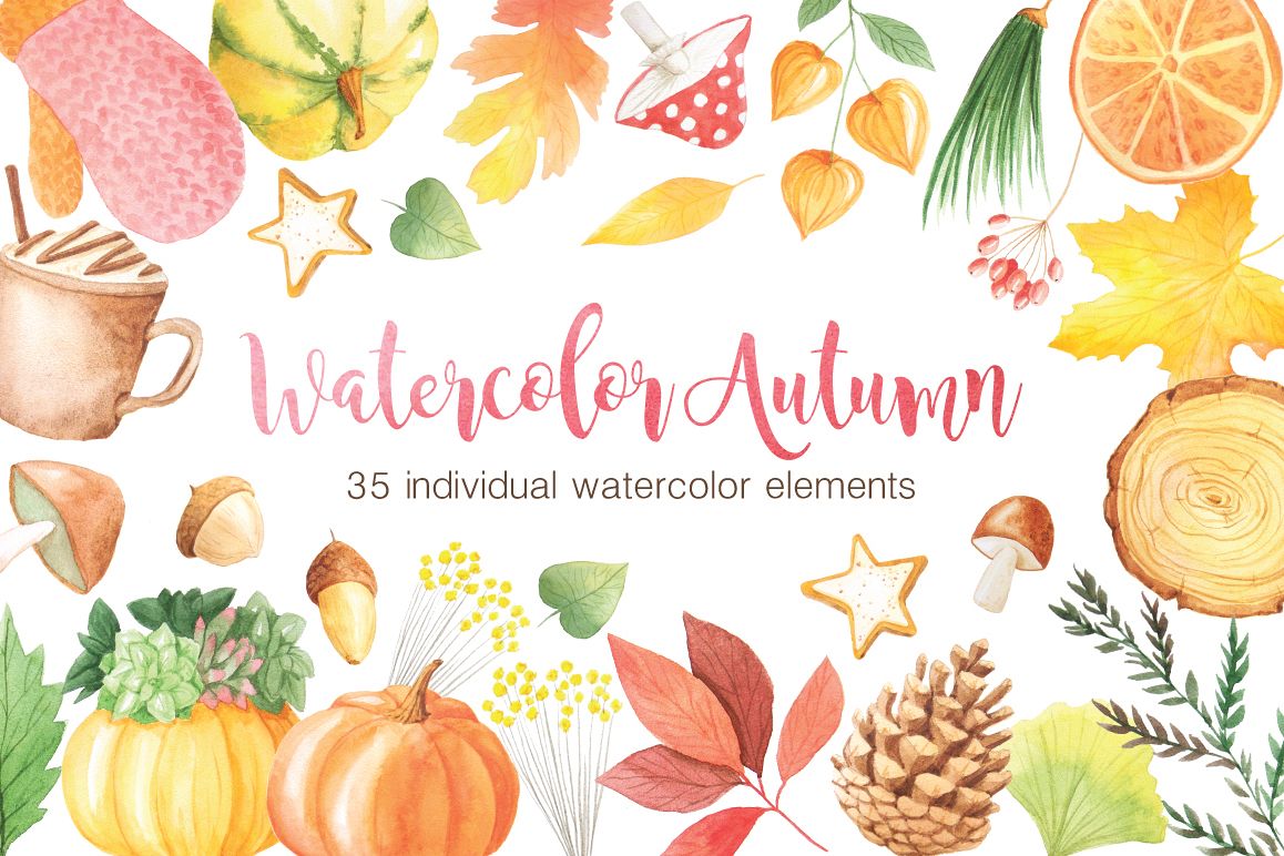 The Watercolor Autumn Collection example image 1
