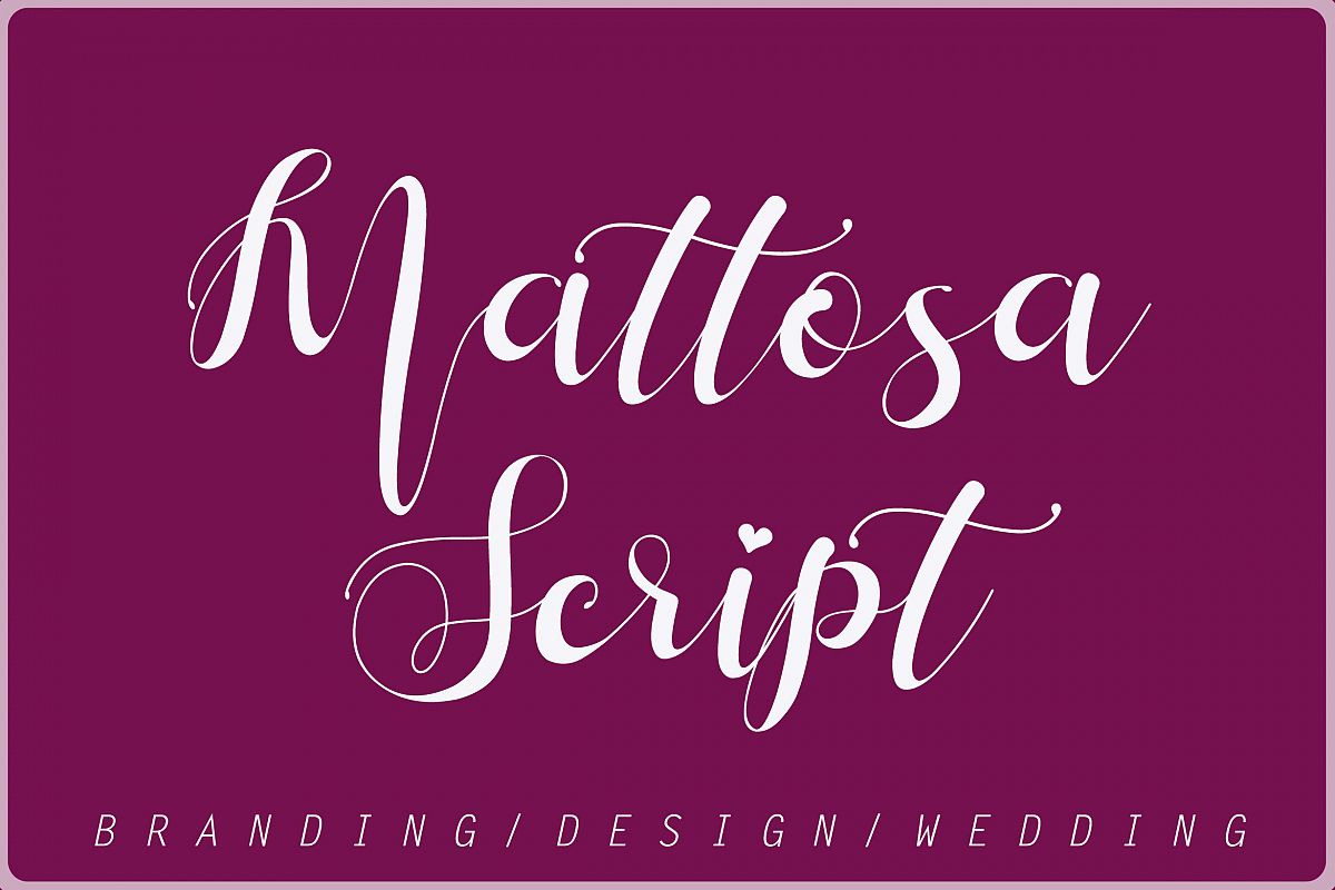 Mattosa Script example image 1