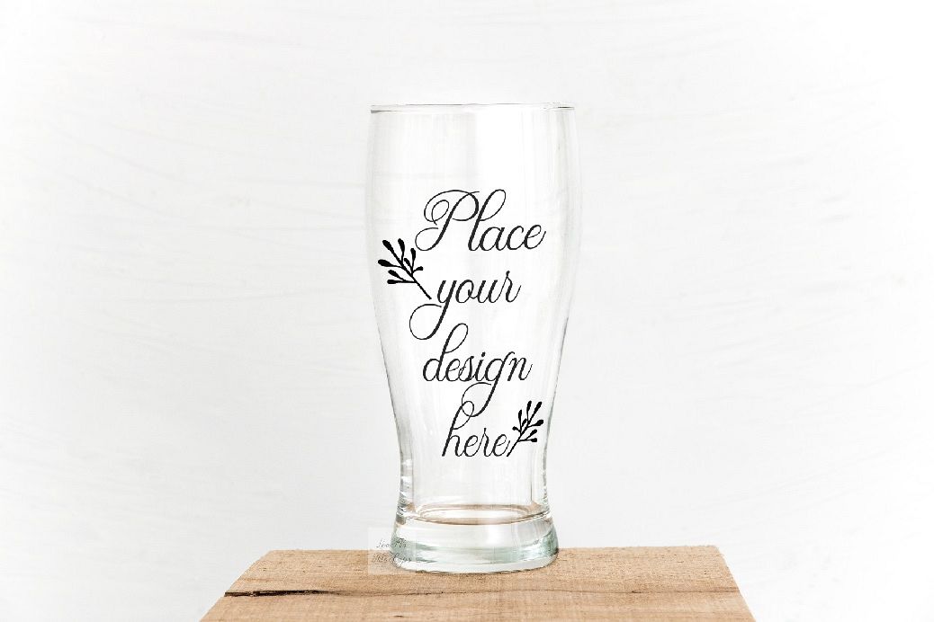 Beer glass mockup psd smart glasses mock up stock photo example image 1