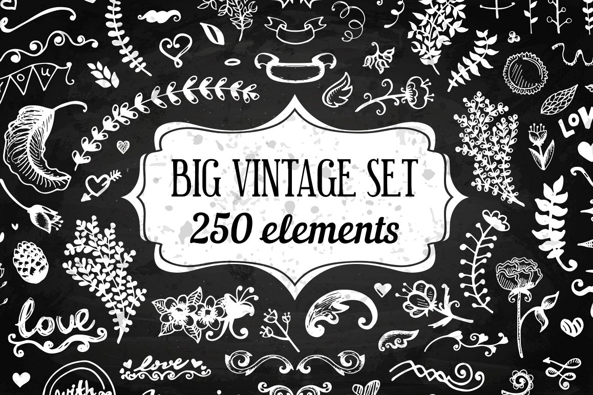 250 Elements - Big Vintage Set example image 1