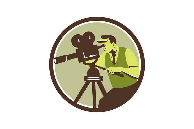 Cameraman Director Vintage Camera Retro example image 1