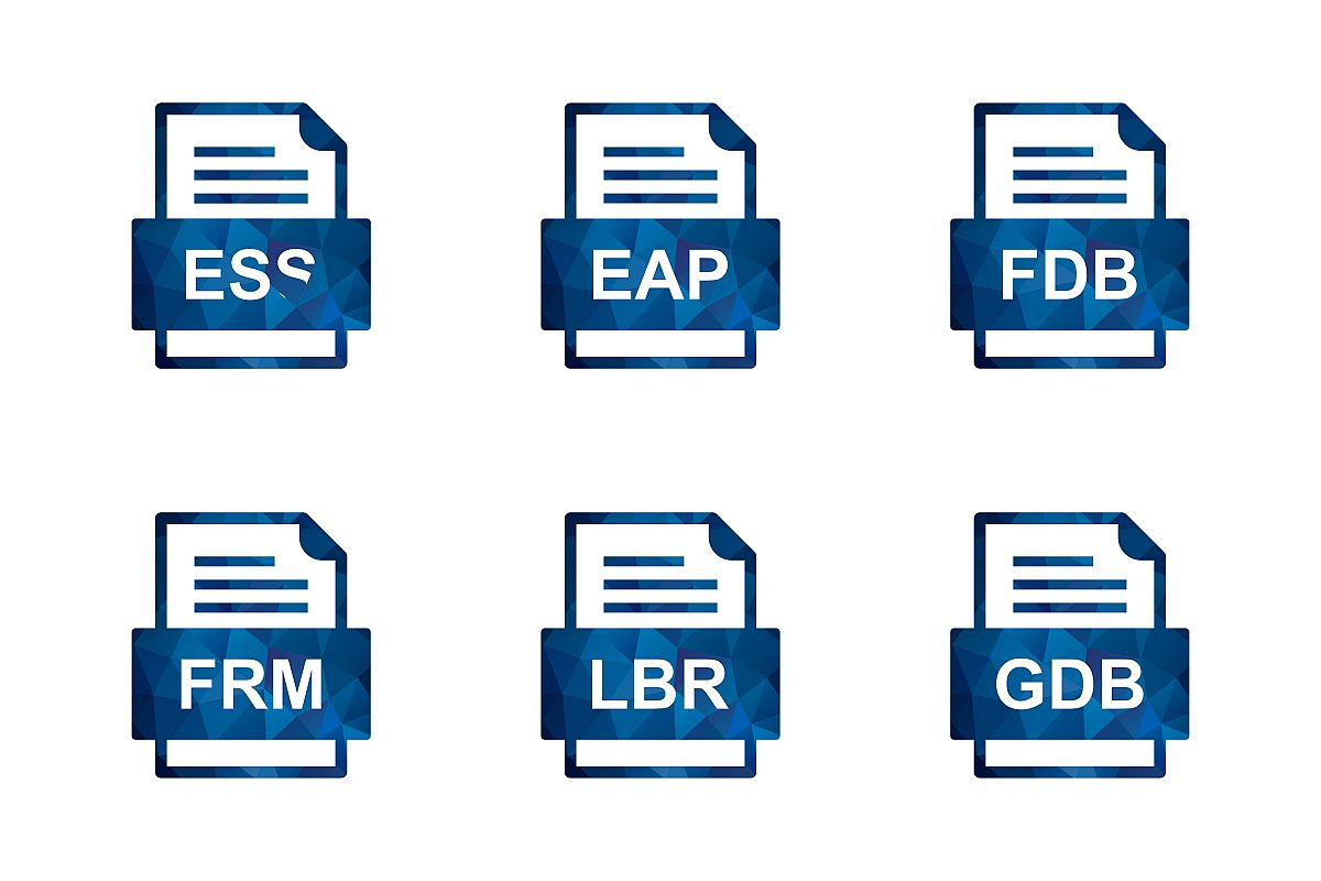 Set Of File Formats Icons example image 1