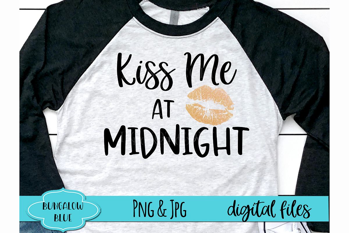 Kiss Me At Midnight New Year Digital Download example image 1