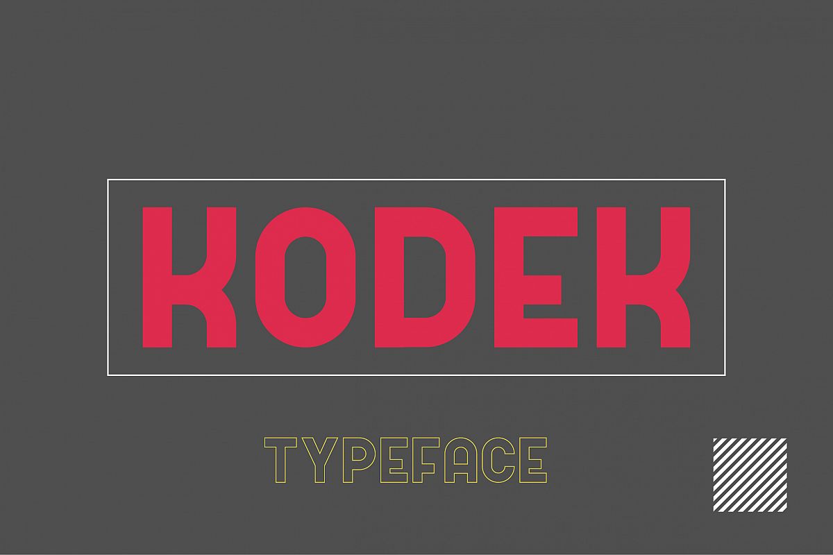 Kodek Typeface example image 1
