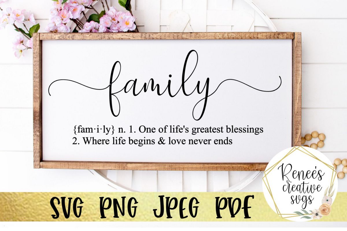 Download Definition of Family | Quote | SVG Cutting File