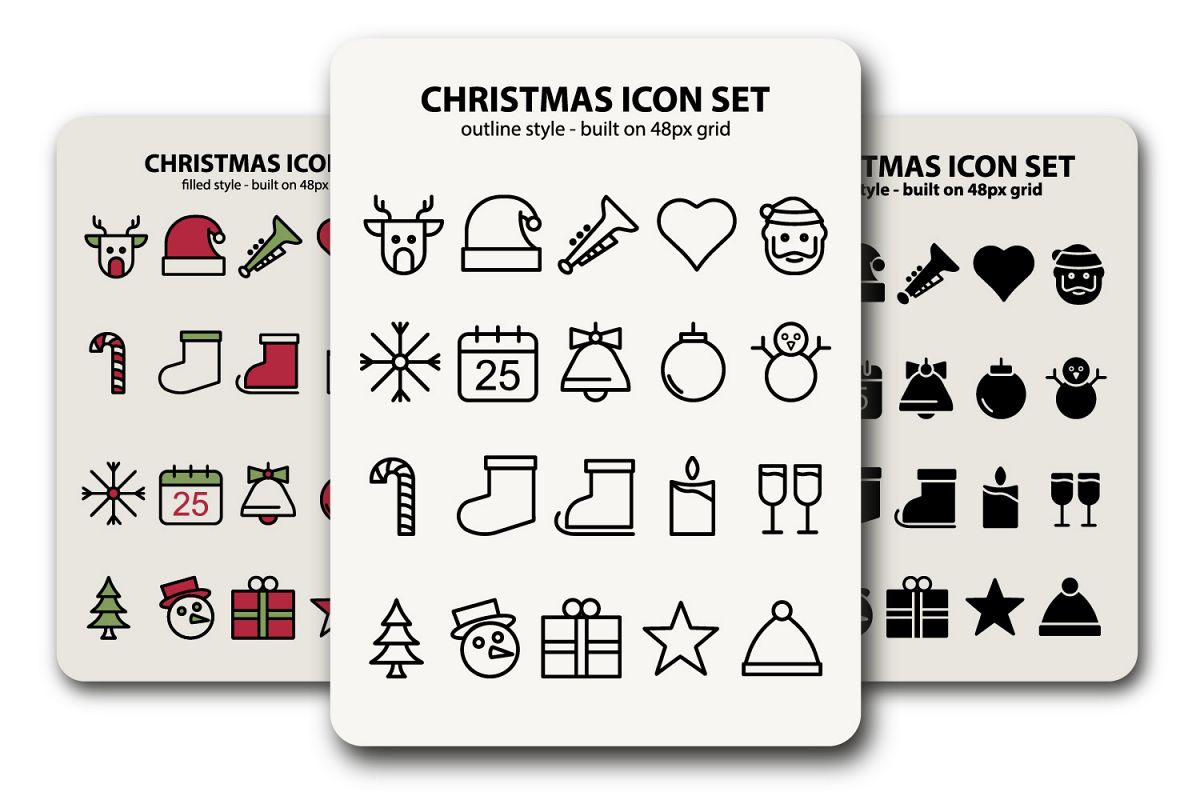 Christmas Icon Sets example image 1