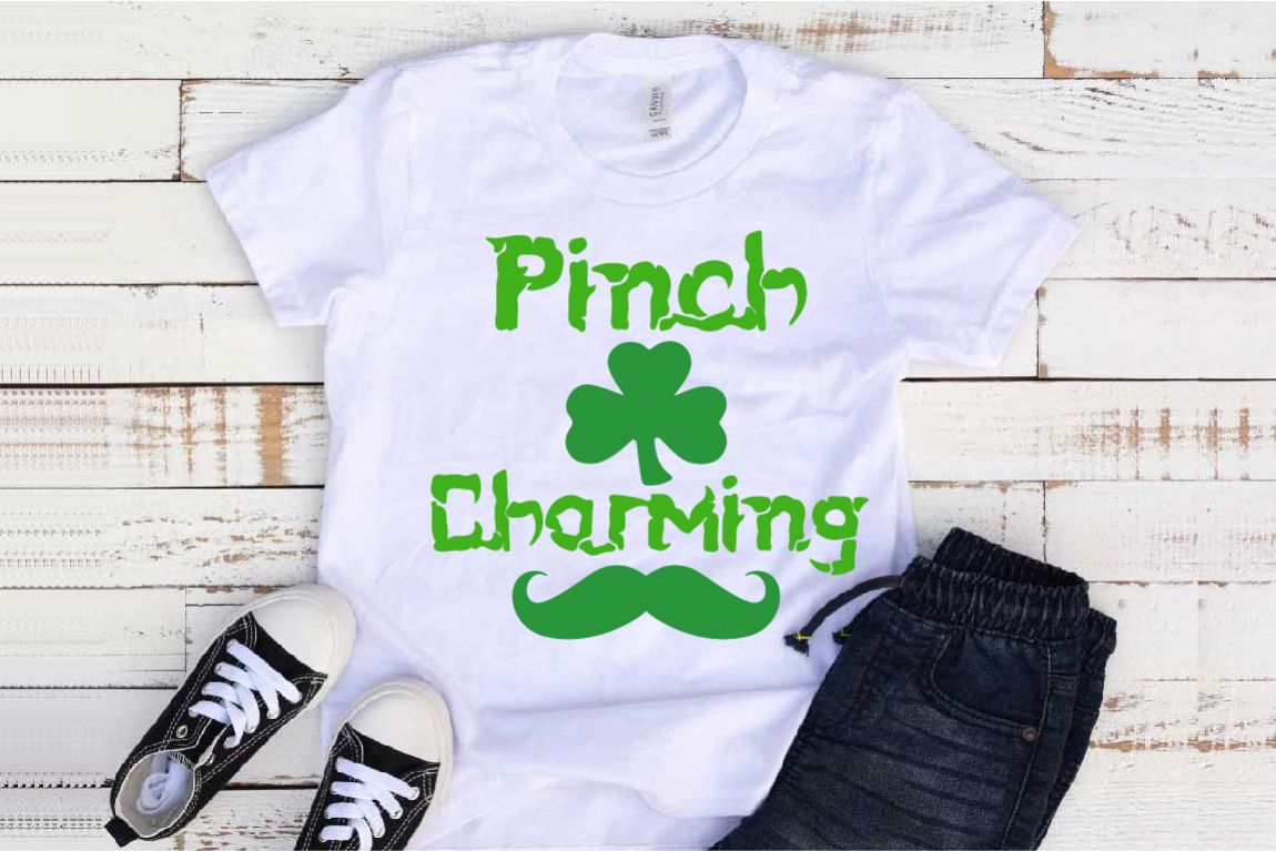 Pinch Charming SVG St. Patricks Day SVG Shamrock 1257S example image 1