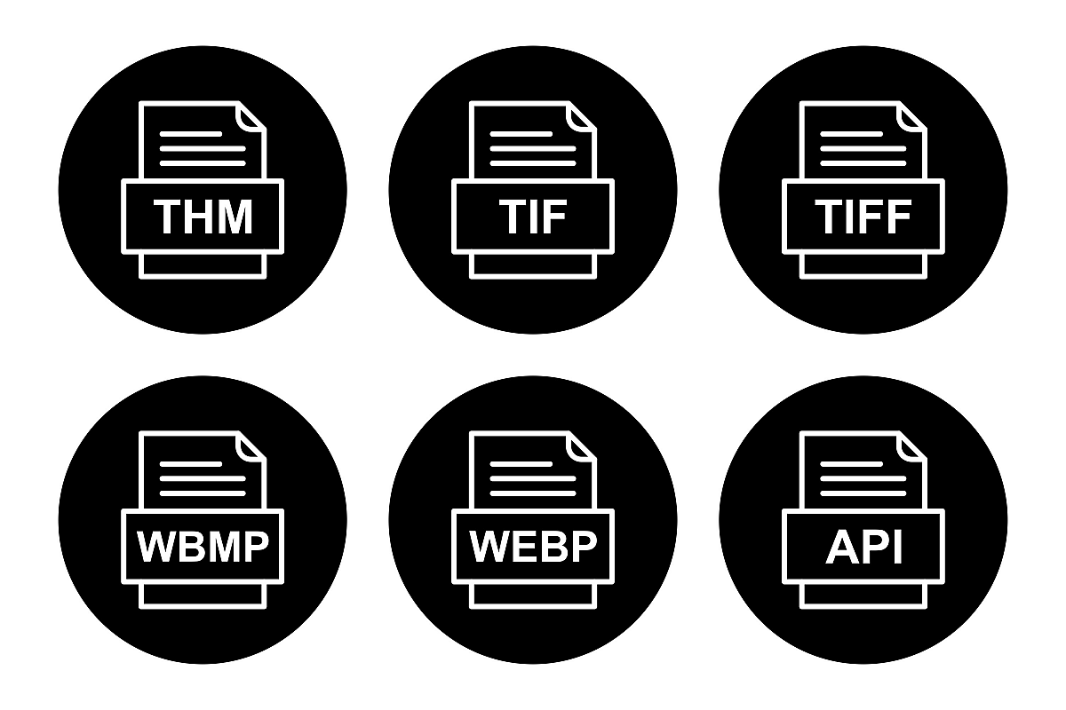 Set Of File Formats Icons example image 1