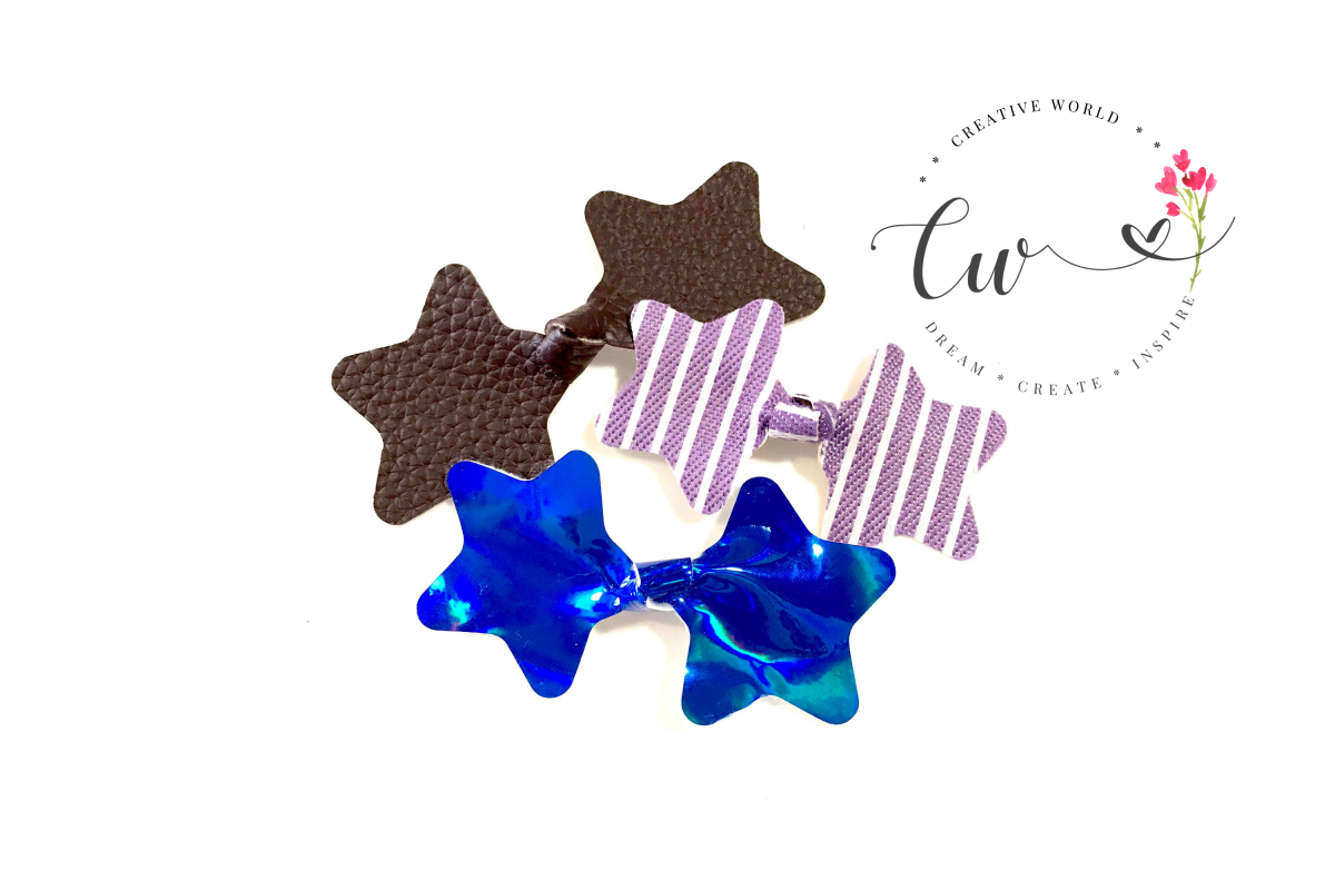 Star Knot Hair Bow Digital Template | Knot Bow Template example image 1