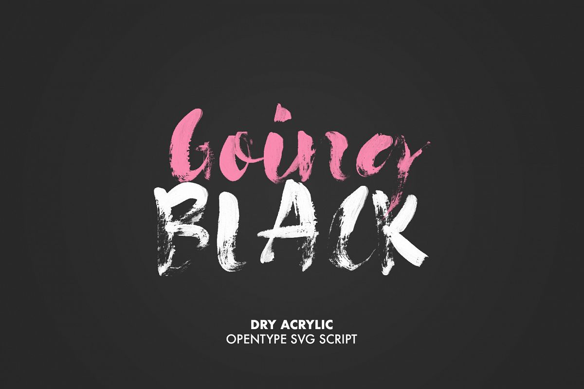 Going Black SVG font example image 1