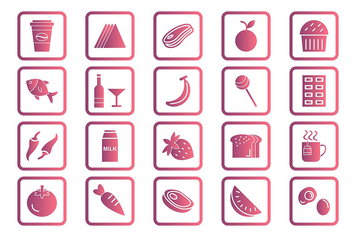 Set Of Food Icons example image 1