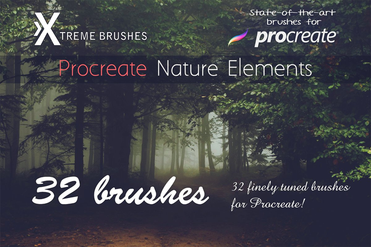 Procreate Nature Elements example image 1