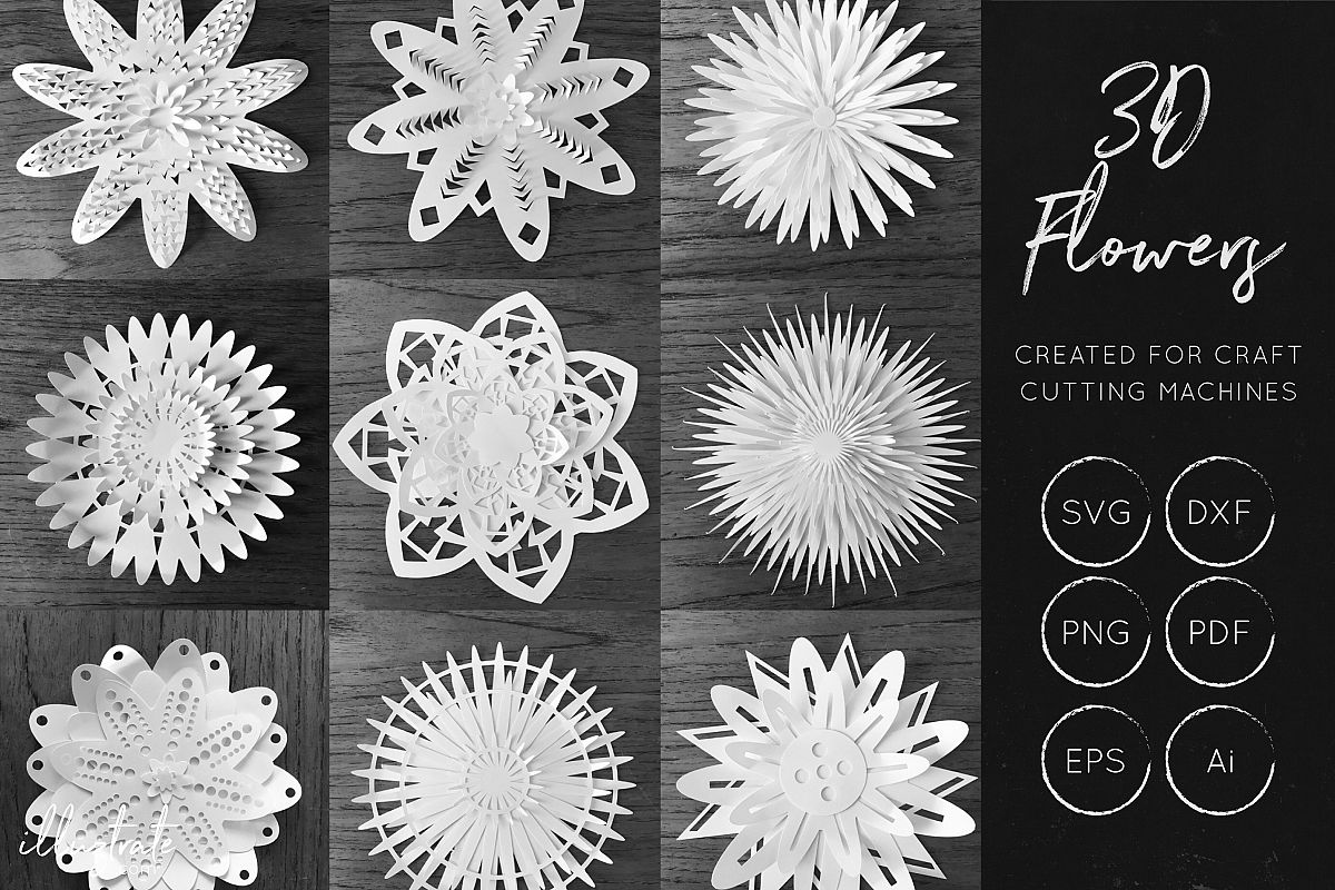 3D Flower SVG: Unleash the Beauty of Three-Dimensional Floral Designs