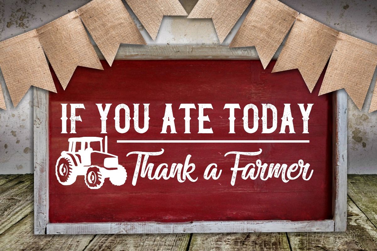 Thank A Farmer SVG example image 1