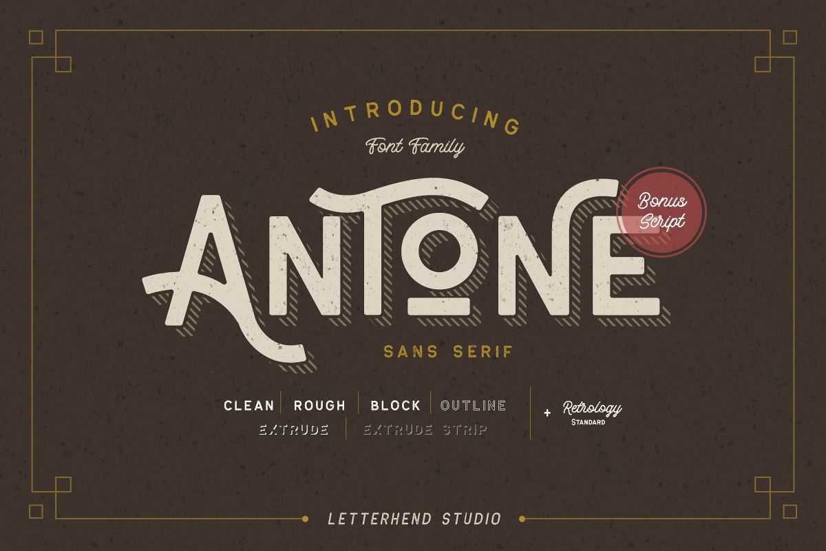 Antone Family - 7 FONTS example image 1