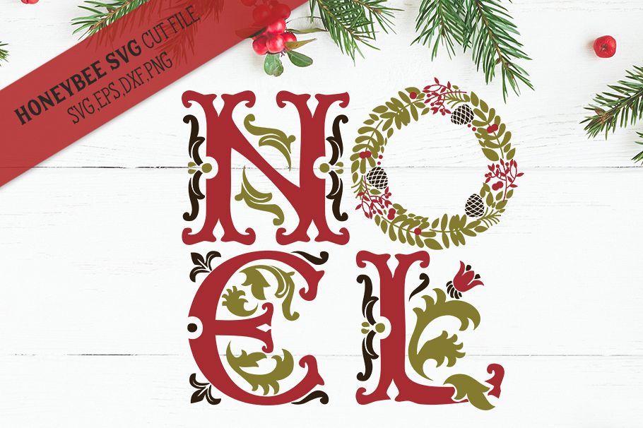 Ornate Noel svg example image 1