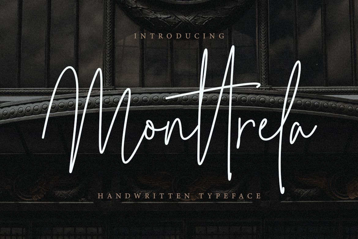 Monttrela Handwritten Font example image 1