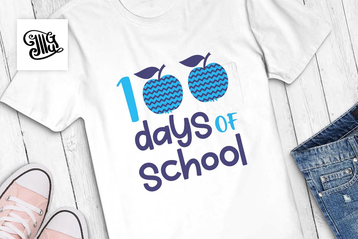 100 Days of school boys svg example image 1