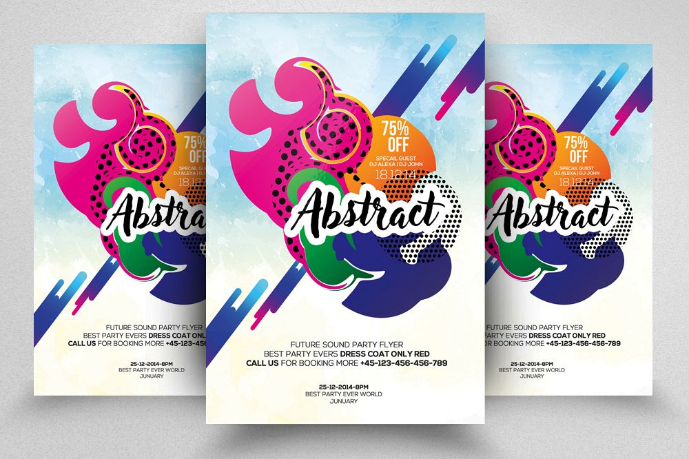 Abstract Flyer/ Poster Template example image 1