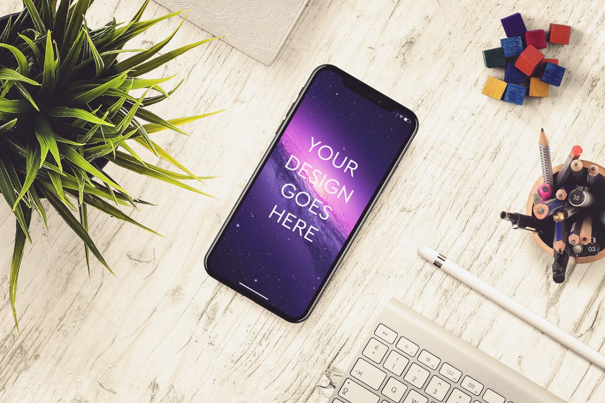 Apple iPhone X Mock-up #16 example image 1