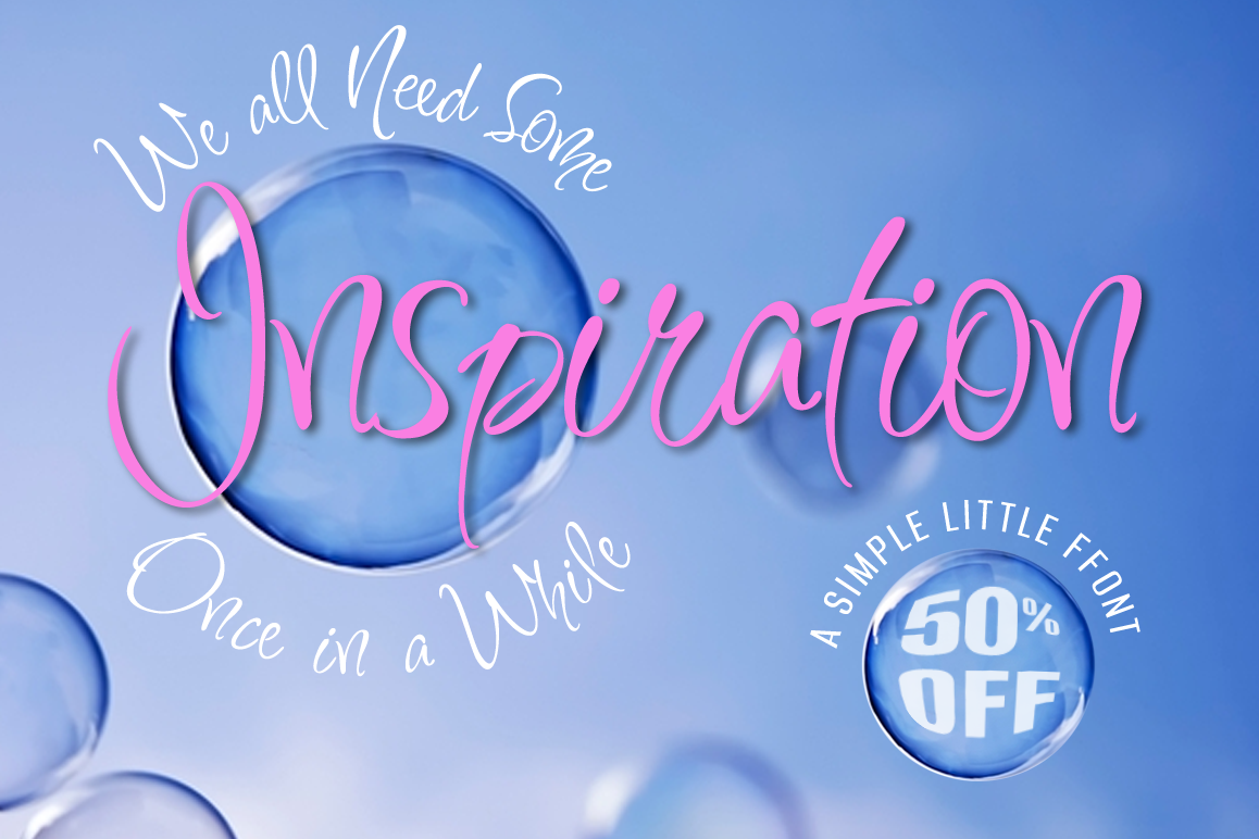 Inspiration - Part of the Amazing Scripts Bundle! example image 1