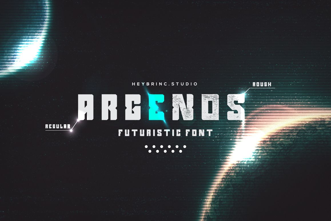 Argenos - Futuristic Font example image 1