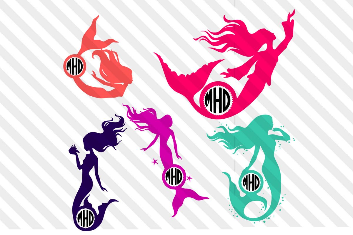 Mar-maid,Sea,seahorse,logo,vector,silhouette,clip art,icon, example image 1