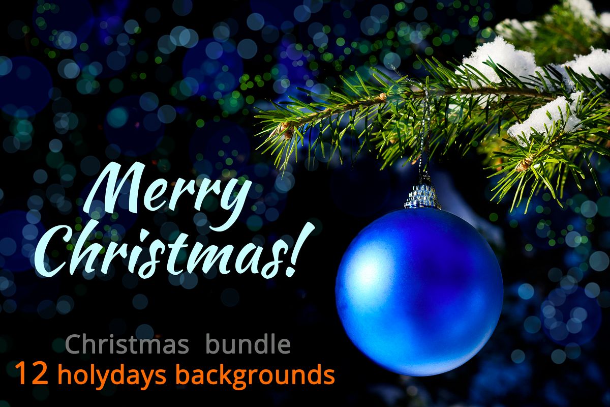 Christmas backgrounds bundle. example image 1