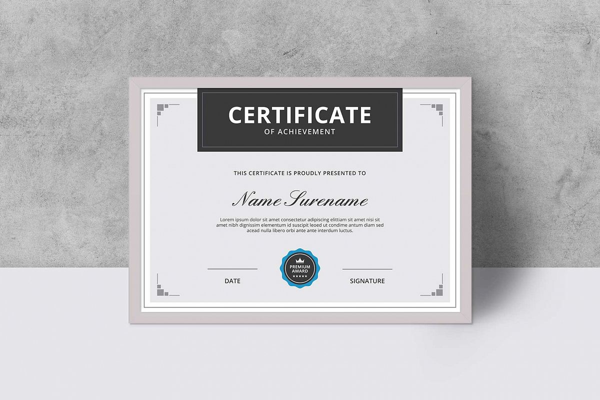 Certificate example image 1
