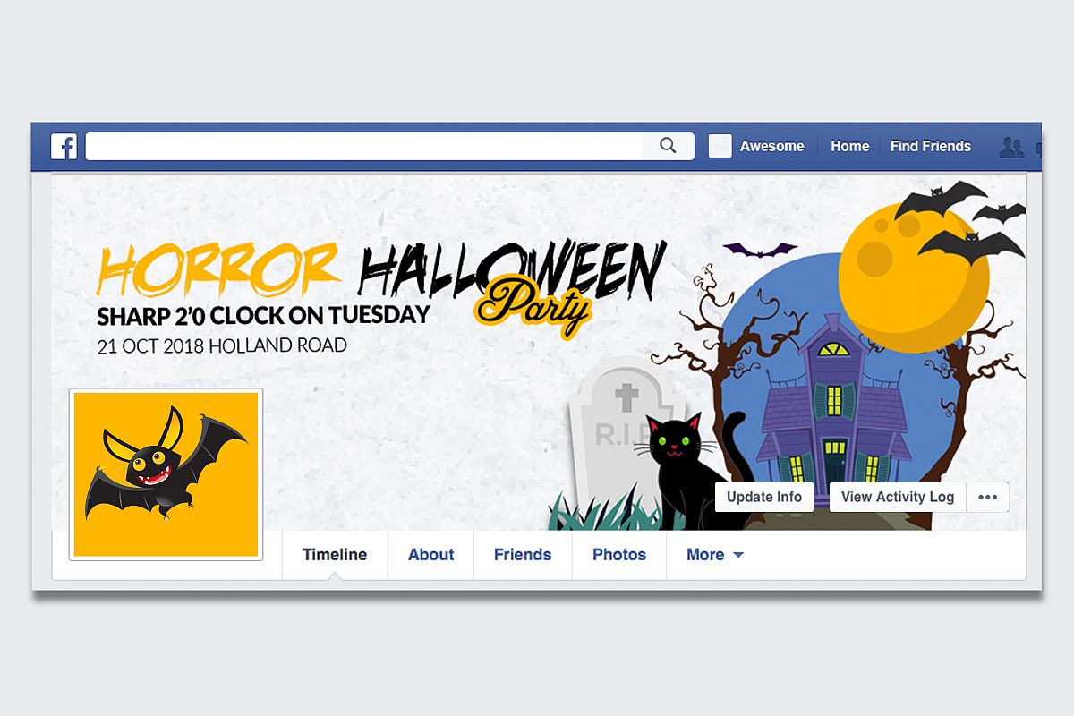 Halloween Facebook Timeline Cover example image 1
