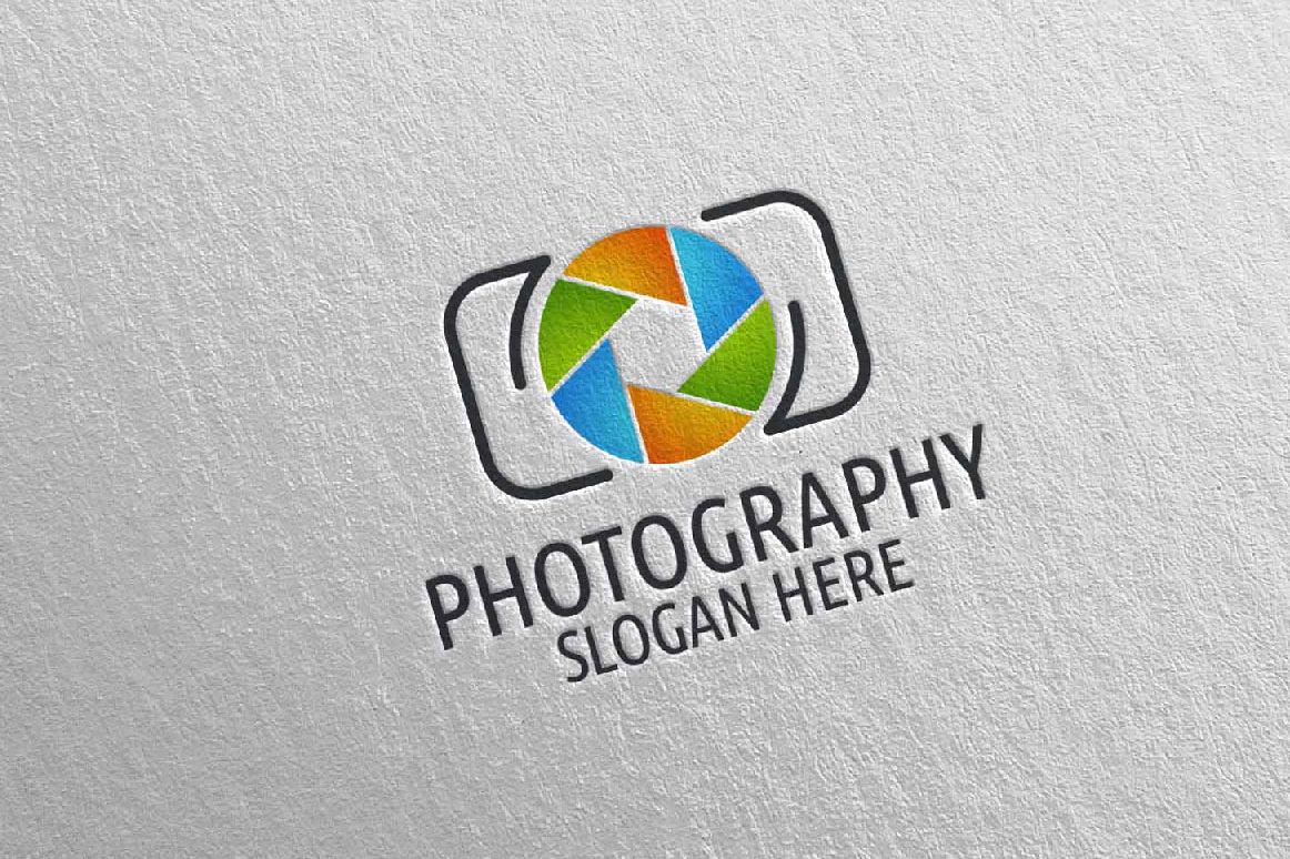 Abstract Camera Photography Logo 2 example image 1