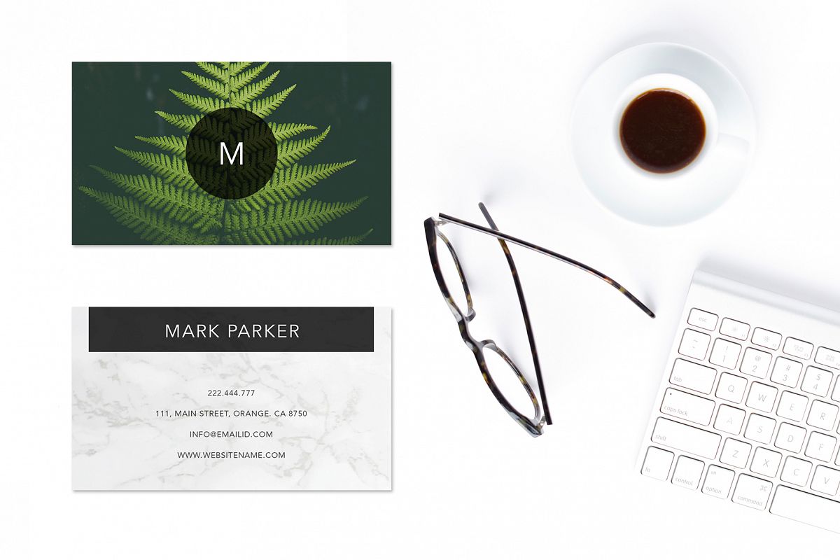 Modern Pattern Texture Beautiful Professional Art Business Card example image 1