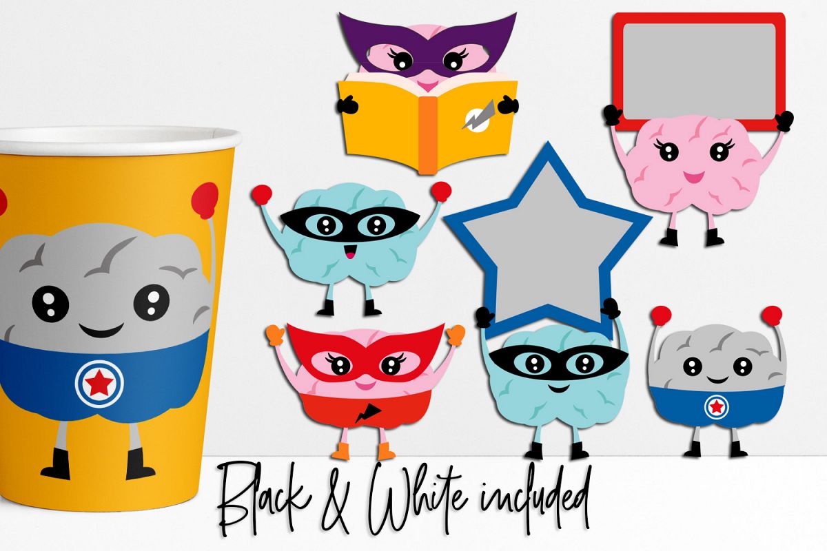 Growth Mindset Superhero Brain Characters example image 1