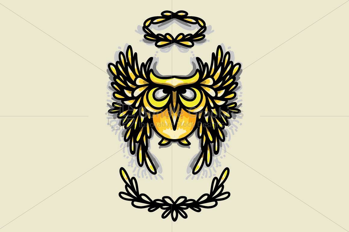 Angel Owl - Creative Graphic of Bird example image 1
