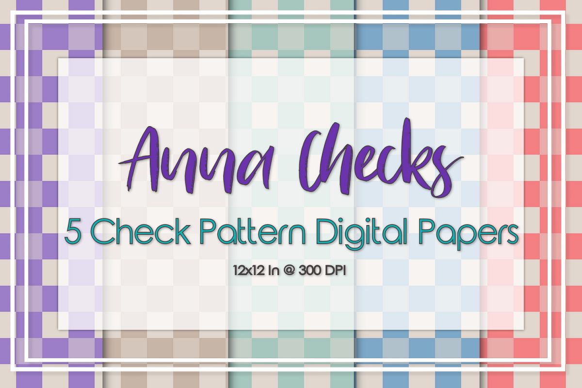 Anna Check Pattern Papers example image 1